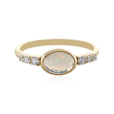 Gouden ring met een Welo-opaal