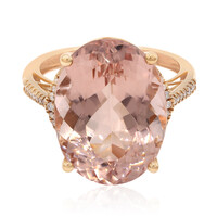 Gouden ring met een morganiet