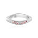 Zilveren ring met Nigeriaanse roze toermalijnen (de Melo)