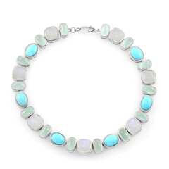 Zilveren armband met Sleeping Beauty Turkooisen (KM by Juwelo)