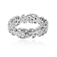 Platinaen ring met Loepzuivere (F) Diamanten (LUCENT DIAMONDS)