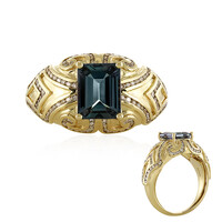 Gouden ring met een Onverhitte Tanzaniet (de Melo)