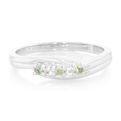 Zilveren ring met Braziliaanse alexandrieten