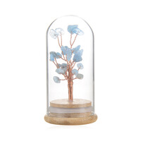 Messing accessoire met aquamarijnstenen