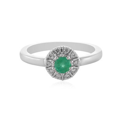 Zilveren ring met een Russische smaragd