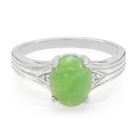 Zilveren ring met een keizerlijk chrysopraas