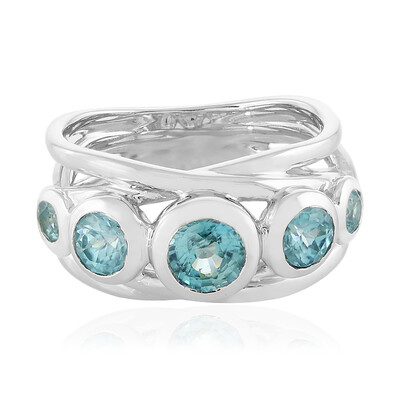 Zilveren ring met een Ratanakiri zirkoon