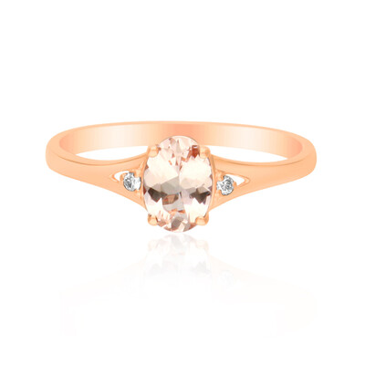 Gouden ring met een AAA morganiet