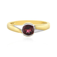 Zilveren ring met een framboos rhodoliet