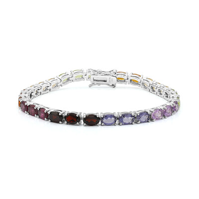 Zilveren armband met citrienstenen