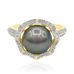 Gouden ring met een Tahiti parel (TPC)