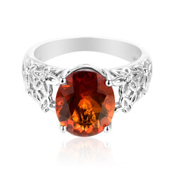 Zilveren ring met een Madeira citrien