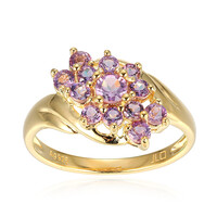 Zilveren ring met een amethist