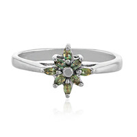 Zilveren ring met alexandrieten