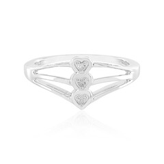 Zilveren ring met I2 (I) Diamanten