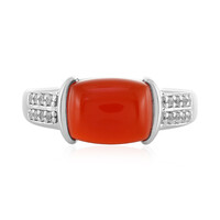 Zilveren ring met een carneool