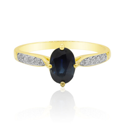 Gouden ring met een blauwe saffier (Adela Gold)