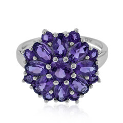 Zilveren ring met een amethist