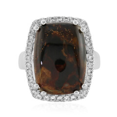 Zilveren ring met een Gouden Pietersiet
