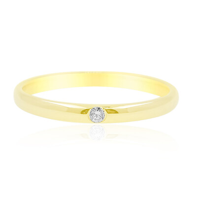 Gouden ring met een Loepzuivere (F) Diamant (LUCENT DIAMONDS)