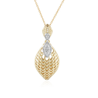 Gouden halsketting met I1 (I) Diamanten (Ornaments by de Melo)