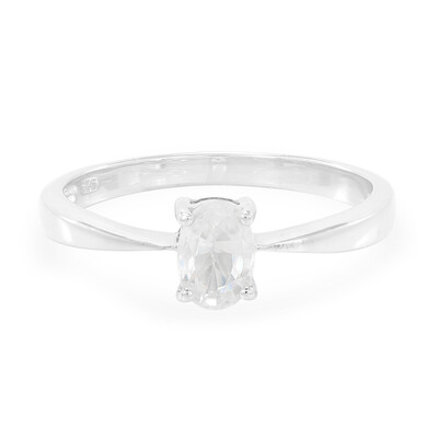 Zilveren ring met een zirkoon