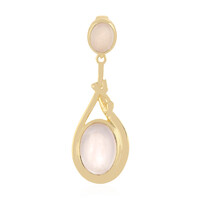 Zilveren hanger met een rozen kwarts
