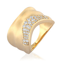 Zilveren ring met zirkonen (de Melo)