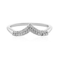 Zilveren ring met I2 (I) Diamanten