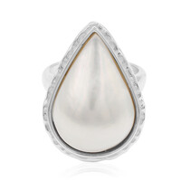 Zilveren ring met een Mabe parel (TPC)