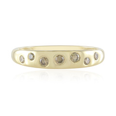 Gouden ring met een SI1 Champagne Diamant