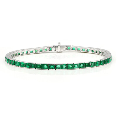 Gouden armband met AAA Zambia smaragden (Estée Collection)