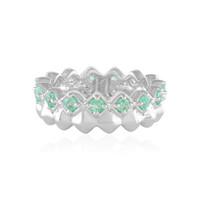 Zilveren ring met Russische smaragden (de Melo)