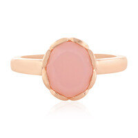 Zilveren ring met een roze opaal