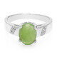 Zilveren ring met een keizerlijk chrysopraas