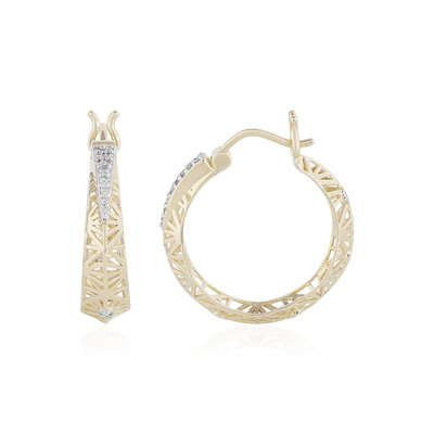 Gouden oorbellen met I1 (I) Diamanten (Ornaments by de Melo)