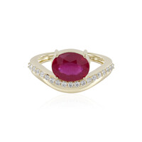 Gouden ring met een Madagaskar Robijn (de Melo)