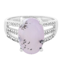 Zilveren ring met een dendrieten agaat