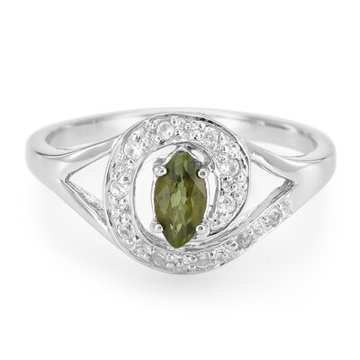 Zilveren ring met een koper toermalijn