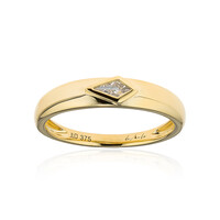 Gouden ring met een VS1-Diamant (F) (de Melo)
