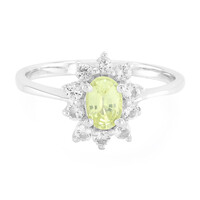 Zilveren ring met een Braziliaanse chrysoberiil