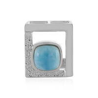 Zilveren hanger met een larimar