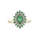 Gouden ring met een Zambia-smaragd