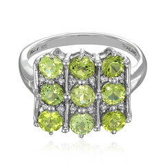 Zilveren ring met Paraiba toermalijnen