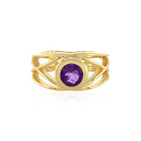 Zilveren ring met een Uruguay amethist