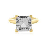 Zilveren ring met een witte kwarts