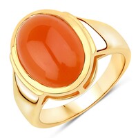 Zilveren ring met een carneool