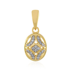 Zilveren hanger met I2 (I) Diamanten