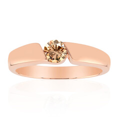 Gouden ring met een VS1 Argyle-Rose de France-Diamant