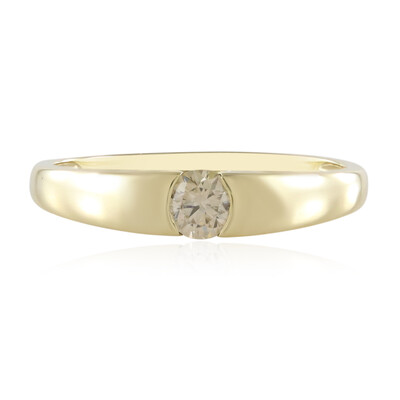 Gouden ring met een VS1 champagne diamant